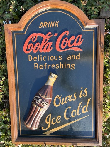 Plaque publicitaire coca - plaque, coca-cola