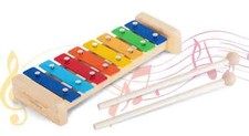 Xylophone Carillon Glockenspiel en Bois 8 Notes Enfants Jeux Educatifs Musique