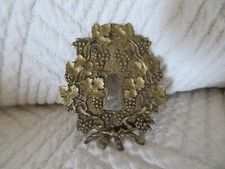 1 Entry Bronze Furniture Lock Louis XVI Style Grape Cluster Decor