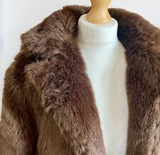 Stunning Bellerose Short Brown Faux Fur Jacket Size 2 | Med | UK 10