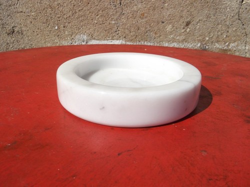 Cendrier marbre blanc - cendrier,