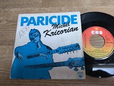 45 tours Michel KRICORIAN Paricide / Transexuel express 1981 VG+/VG