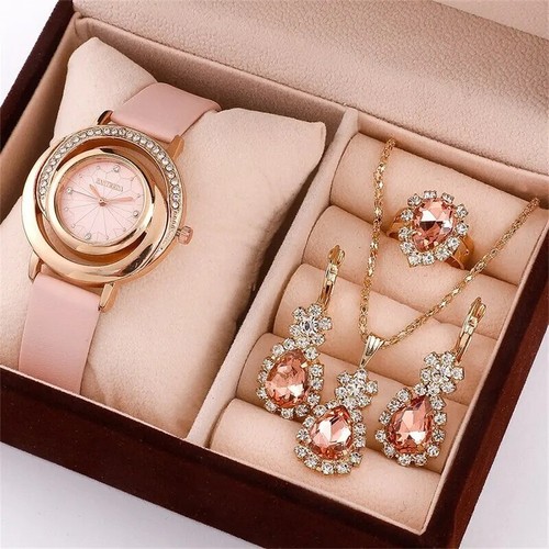 Ensemble pcs montre - 5, rose