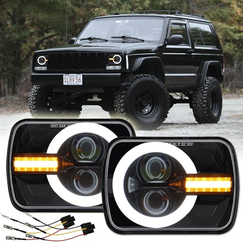 Pair 5x7 7x6 led headlights - 5x7",