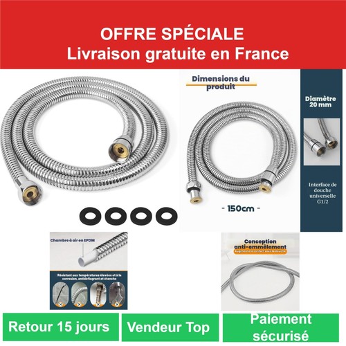 Tuyau douche flexible - tuyau, de