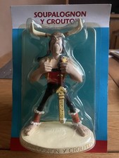 FIGURINE SOUPALOGNON Y CROUTON HISPANIE ATLAS ASTERIX RESINE PLASTOY Astérix