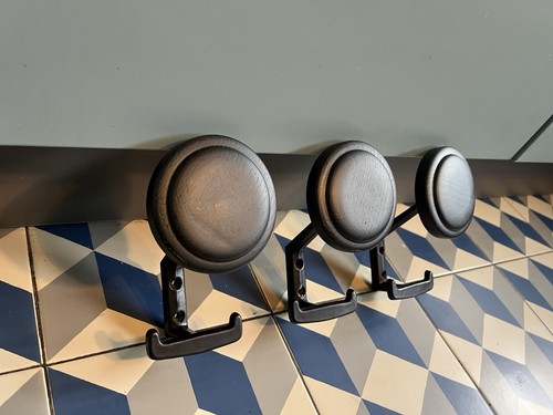 Patère noir porte manteau - patère-noir-porte,