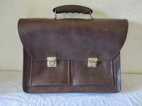 Ancien sac école cuir - ancien,