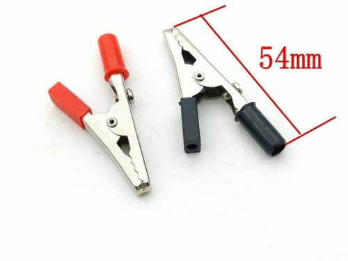 Lot pinces crocodile - 4, 54mm