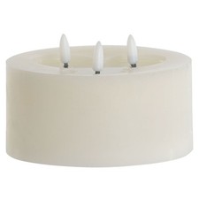 Bougie LED Home ESPRIT Beige 15 x 15 x 7 cm [AA]