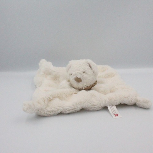 Doudou plat ours blanc