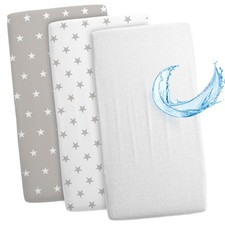 Drap Housse Cododo pour Nacelle Ensemble de 2 Draps Lot de 3  55x90 cm avec P...