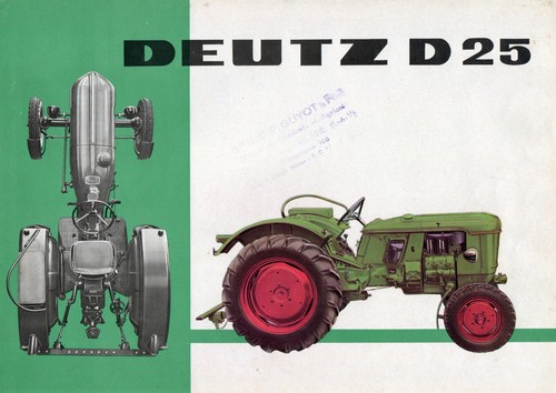 Publicite tracteurs deutz 25 - publicite, d