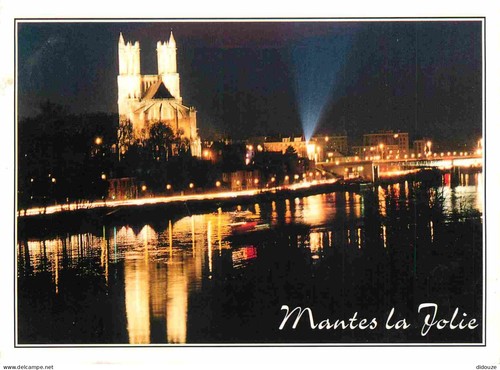 Carte postale mantes - -, la
