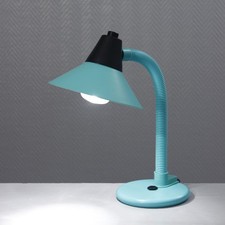 Vintage Aluminor France Design Flexible Desk Lamp 1980s Turquoise