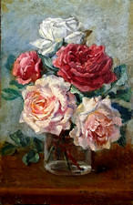 Ancien Tableau Huile sur