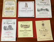 24 ETIQUETTES DE GRANDS VINS