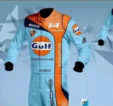 Combinaison de course GULF Go Kart CIK/FIA niveau 2 personnalisée dans...