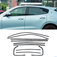For 2017-2024 Maserati Levante Car Window Frame Trim Molding Black Strips Steel