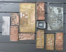 Lot 11 Vintage STAR THOMSON Appliance Advertising Engraving Dies