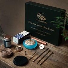 Incense Burner Powder Kit in a Gift Box - Complete Set of...