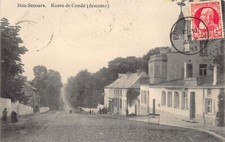 Belgique - BON-SECOURS (Hainaut) Route de Condé (descente)