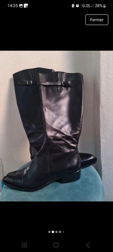 Jonak bottes femme cuir noir