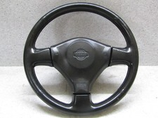1995 2001 JDM NISSAN PRIMERA P11 G20 BLK LEATHER STEERING WHEEL FACTORY OEM