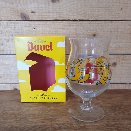 Duvel glass belgian lager beer - duvel,