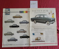 N°21321 / FORD  Taunus 12 M dépliant couleur english text 1953
