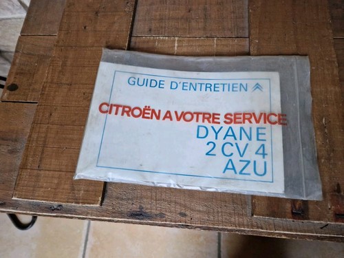 Notice utilisation 2cv carnet - notice,