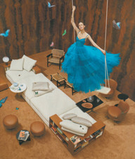 Flexform Print Ad Antonio Critterio Design Made in Italy Swing Sexy Model