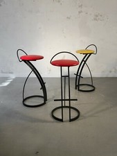 1980 3 TABOURETS STOOLS BAR