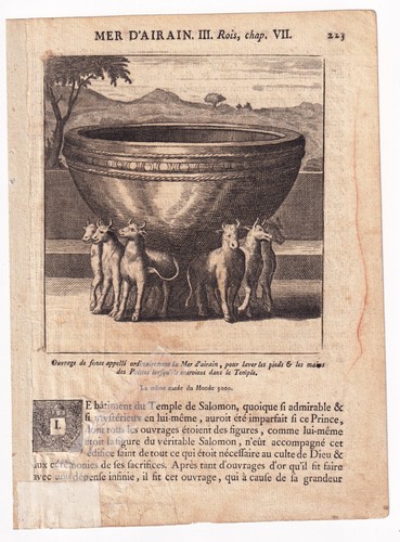 Bible mer airain - mer, de