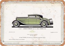 METAL SIGN - 1931 Citroen C 6