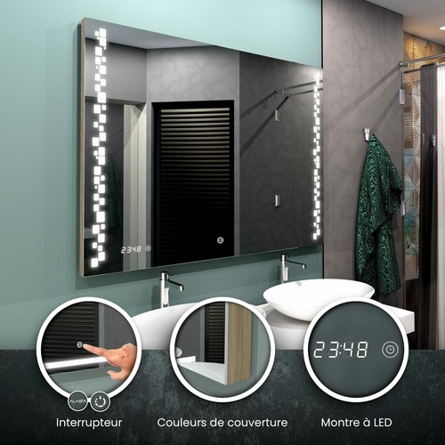 Miroir led detroit 3 - miroir,