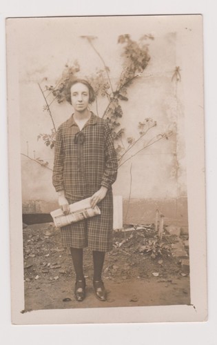 Photo carte femme debout - , avec