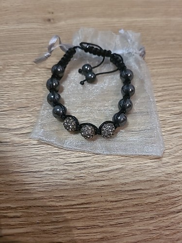 Beaded shamballa bracelet - beaded,