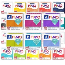 Pâte À Modeler Fimo Effect/Soft/Cuir À Cuire 57G - Ensemble De Packs De Couleur