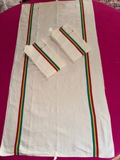 3 large old mint liteaux tea towels 98 cm x 51 cm ref T204