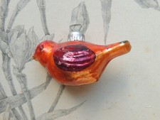 Ancienne Boule de Noel Oiseau