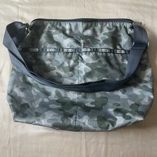 Le Sport Sac Lightweight Weekender Messenger Crossbody Camouflage Bag  16X13X6