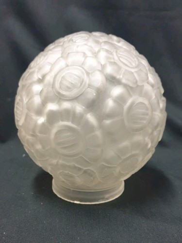 Ancien globe verre - verre, pressÉ