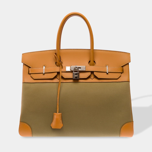 Sac hermes birkin - hermes, toile