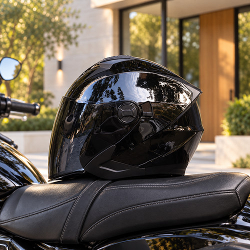 Casque moto demi jet - demi-jet, avec