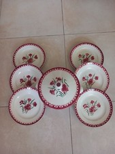 6 Assiettes Plates Et