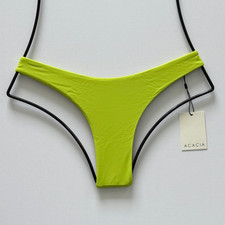 Acacia Swimwear Oslo Bikini Bottom - Wasabi Green - Cheeky Fit - Sz. Large - NWT