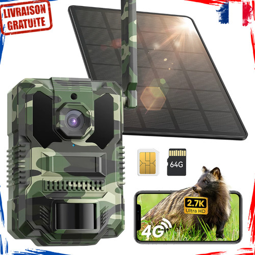 Caméra chasse solaire 4g - de,