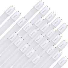 25 X LED Tube Lumineux T8 60Cm 9W G13 900Lm 830 Blanc Chaud 3000K Avec Démarreur