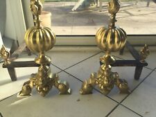 chenets anciens aux marmousets